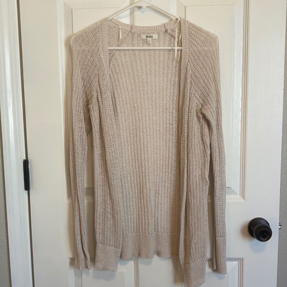 💜cream knit cardigan